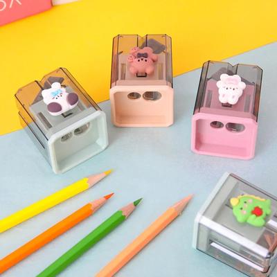 Mini Nette Spitzer Bleistift Kleine Schöne Cartoon Bär Hase Stationäre Bleistiftspitzer Tragbare Student Kawaii Schule Liefert