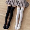 Bandage Jk Woman Socks Black White Lolita Long Tight Socks Cross Lace-Up Thigh High Thin Sock Kawaii Cos Sexy Cotton Stockings