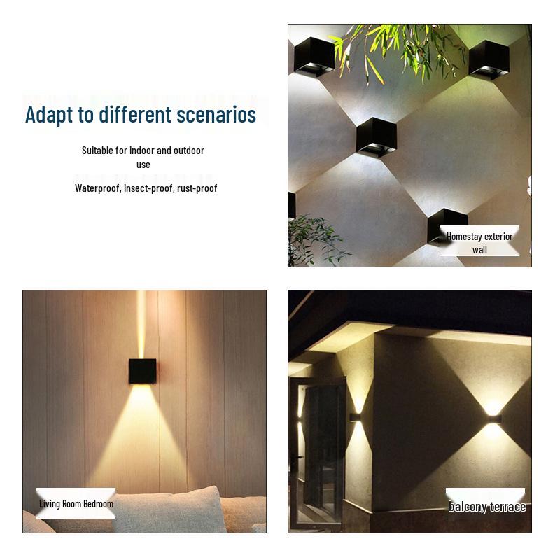 Modern Waterproof LED Wall Light for Outdoor, Aisle, Staircase, Corridor, Living Room, or Bedroom
