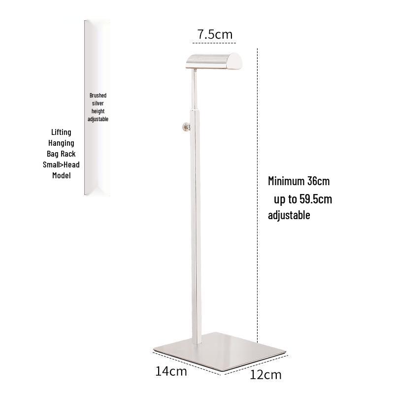 Stainless Steel Adjustable Multi-functional Bag Display Stand for Clothing Stores - 2025 New Style