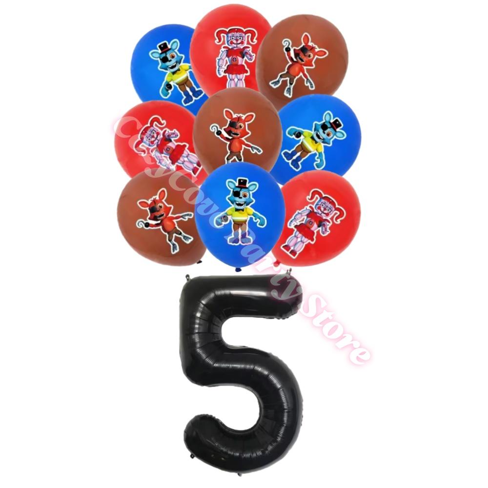 Neltoned Birthday Party Decoration Cups Plates Cake Topper Balloons For Kids Party Favors Freddyed Bear Gifts By Fnafs