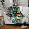 Minecraft Characters Adventure Blanket Soft Throw Blanket For Home Bedroom Bed Sofa Travel Office Solid Christmas Blanket