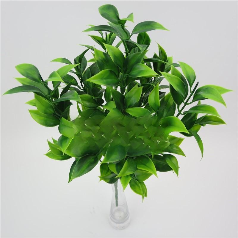Reticulata Plastic Citrus Blanco Leaf For Garden Landscape Design Decor Indoor