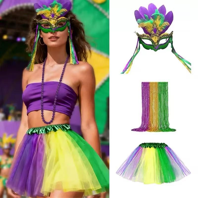 3-piece Mask and Masquerade Costume Accessories, Perfect for a Fun Party