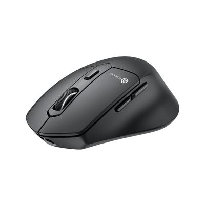 iClever Jiggler Wireless Bluetooth Quiet Left and Right 7 DPI High Connects To 3 Devices Comfortable Compatible with and MD360 Black Mouse, 5.0 2.4Ghz