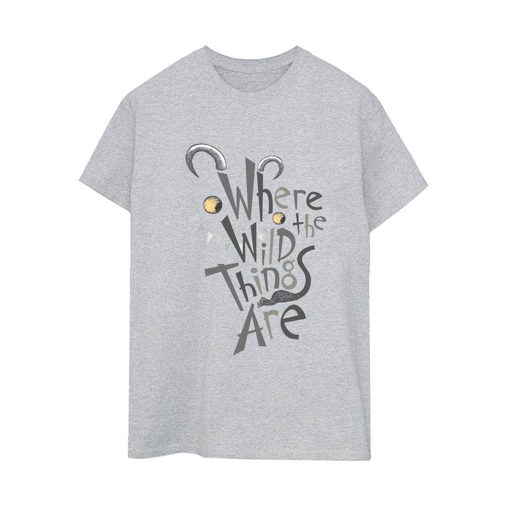 Where The Wild Things Are Womens/Ladies Cotton Boyfriend T-Shirt