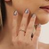 1Women's fashionable and unique butterfly ring with adjustable opening