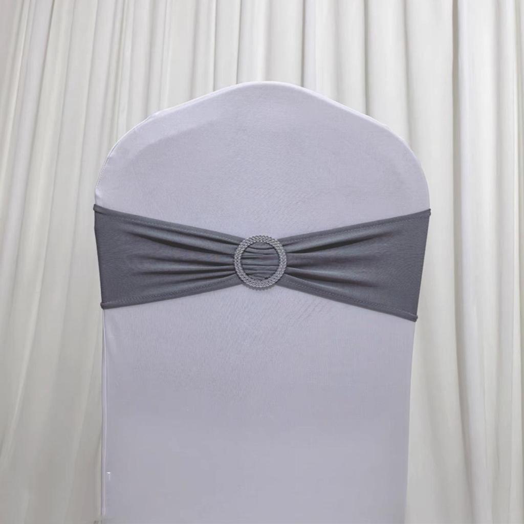 Elastic Chair Cover with Bowknot for Festive Decoration - Ideal for Weddings and Banquets