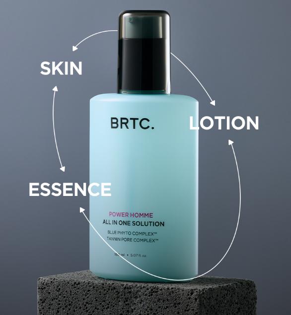 BRTC Power Homme All-In-One Solution 150ml X 2 – Total 300ml Men's Skincare Set
