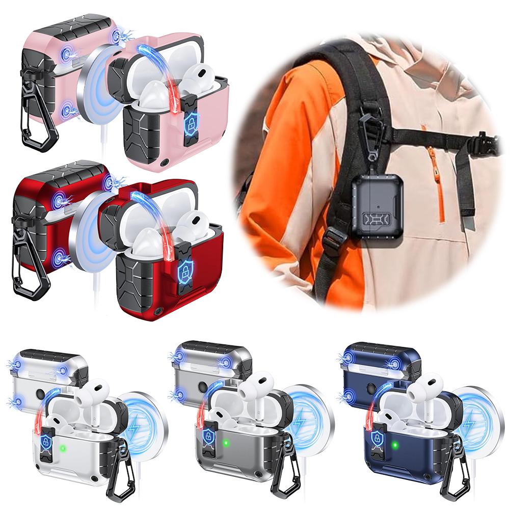 Auto-Open for AirPods Pro 3 Gen Case with Magnet, Compatible with Apple AirPods Charging Case, Full Protective Cover w/ Keychain