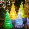 Colorful Christmas Tree Night Light Luminous Christmas Desktop Ornament Desktop LED Lamps  Kids