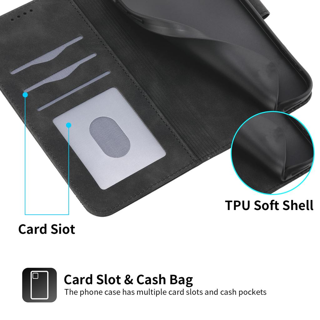 DIERFENG DF-03 For Xiaomi 17 Pro Max Case Lines Imprint Wallet Leather Phone Cover with Wrist Strap