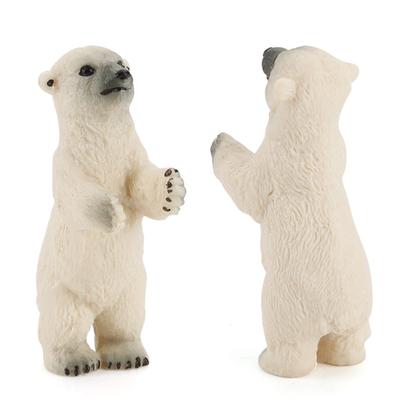 White Bear Animal Toys Figurky Home Decorate Preschool Educational