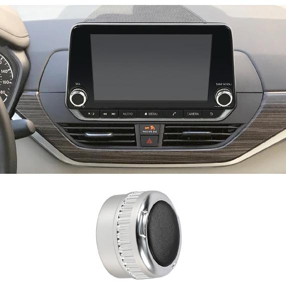 

Radio Knob Replacement,Radio Volume Knob Button Stereo Tuner Control Dial Tuner Cap Protector Cover for Nissan Altima for Sentra for Versa 2019-2025 1PCS
