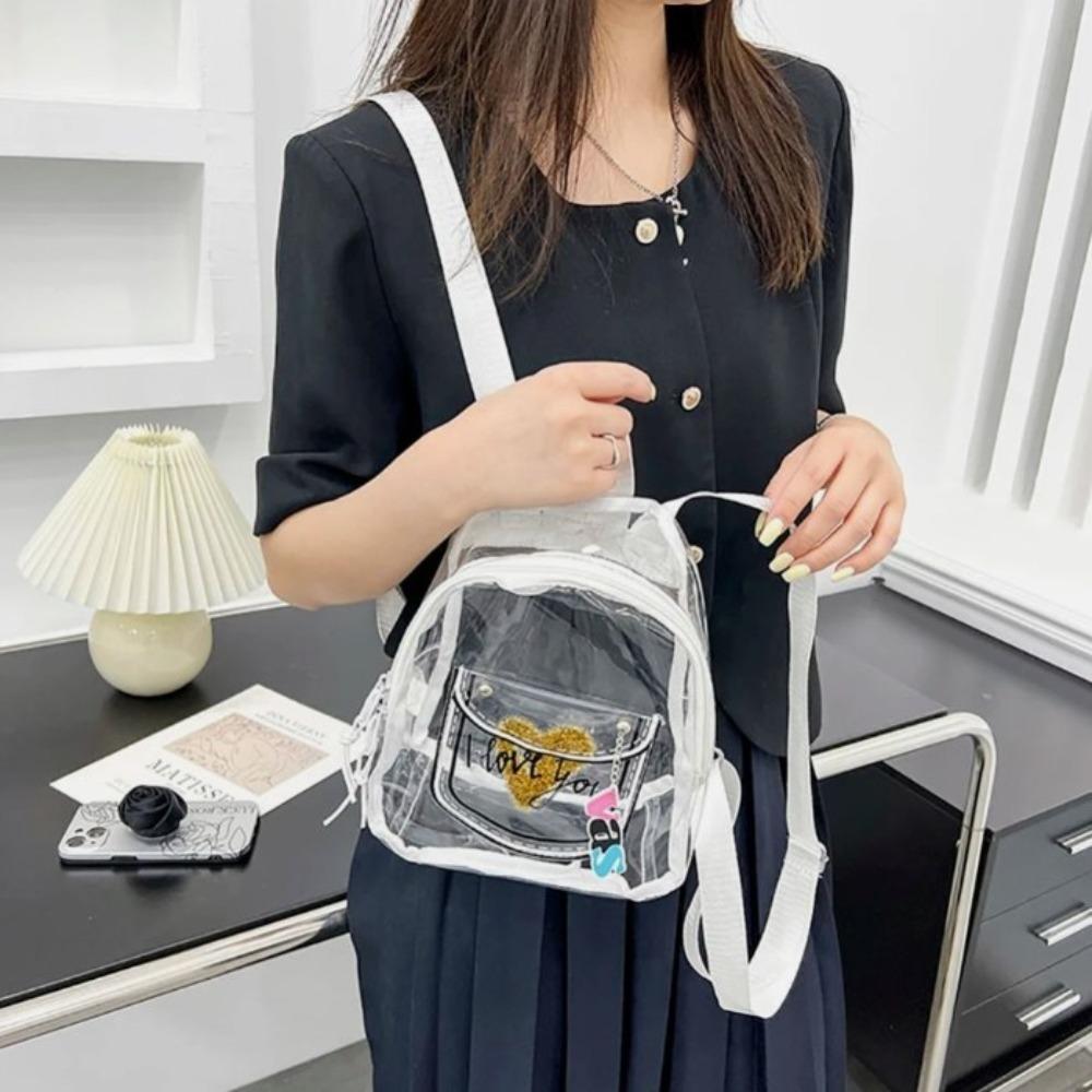 

Сумка для покупок из ПВХ большой емкости, модный рюкзак