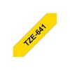 Brother | 641 | Laminated Tape | Thermal | Black On Yellow | Roll (1.8 Cm X 8 M)