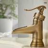 TLXT F-Style Tall Antique Bronze Basin Faucet