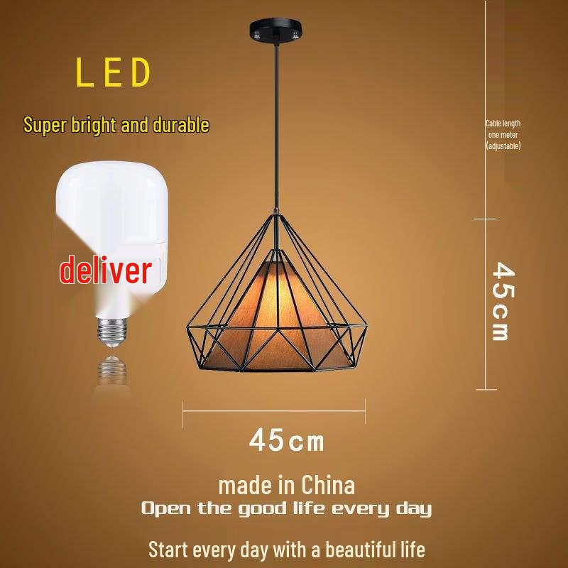 Influencer Friseursalon Retro-Kronleuchter mit Diamant-Dekoration für Friseursalon oder Milchteeladen