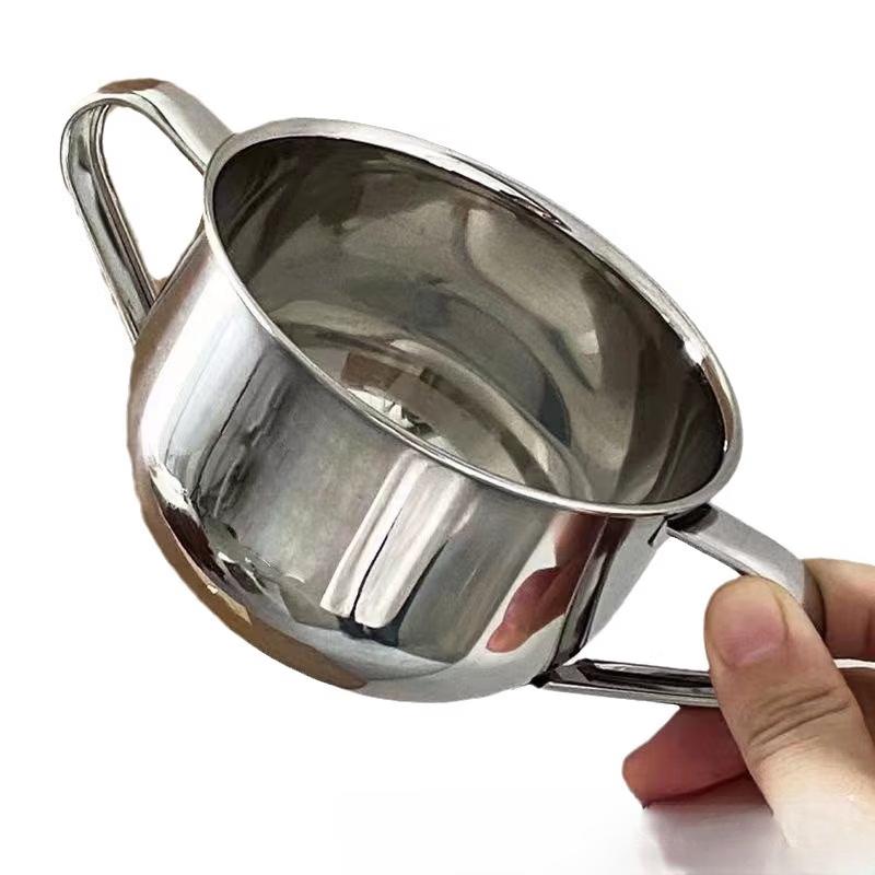ZISIZ Stainless Steel Double-Handle Bowl