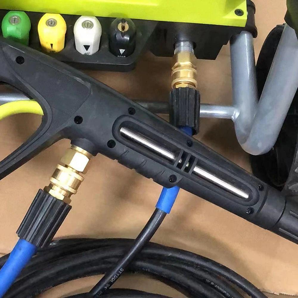 1 Sada 3/8 M22 Spojka na hadici Pro M22 Adaptér pro vysokotlaký čistič Sada Spojka na hadici M22 14/15mm Rychlospojky Sada výstupu vody