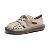 Pu Leather Hollow Roman Sandals Women 2024 Summer Breathable Retro Shoes Women Thick Sole Sports Casual Sandalias De Mujer