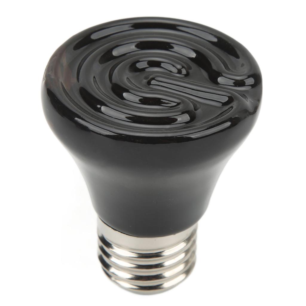 Keramik-Reptilien-Wärmelampe, Mini-Infrarot-Wärme-Keramik-Amphibien-Heizlampe für Eidechsen