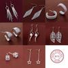 NEW 925 Sterling Silver Earrings Hot Hearts for Women Exquisite Student Girlfriend Jewelry Accessories Wedding Fashion Gift