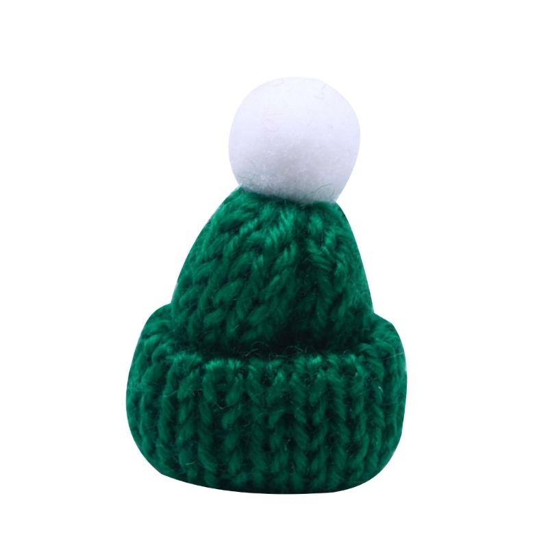 Bundle of 10 Mini Knitted Hats Clothing Accessories and Children Hair Accessories for DIY Decorative Crafts Household
