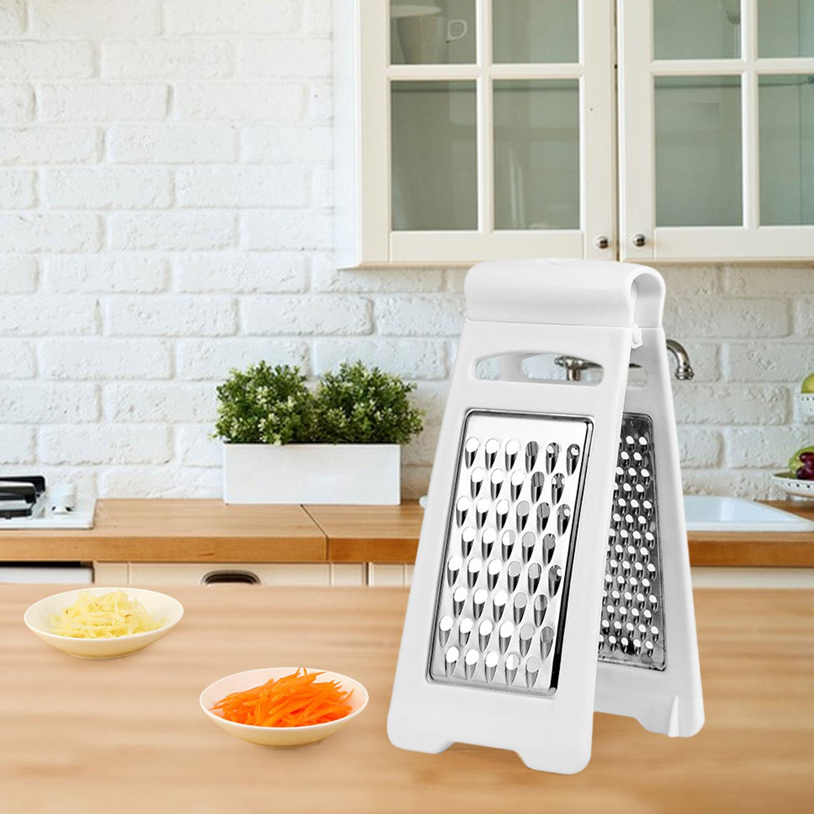 

Double Sided Vegetable Grater Easy to Clean Kitchen Slicers Tools Cheese Graters for Picnic Restaurant Kitchen белый