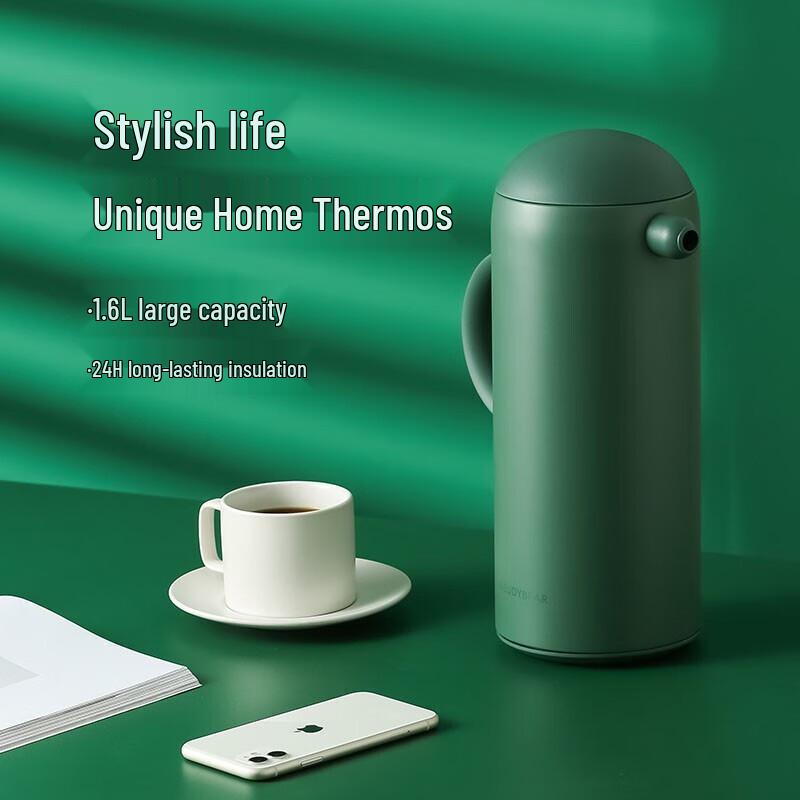 Bear Glass Liner Thermos Water Bottle