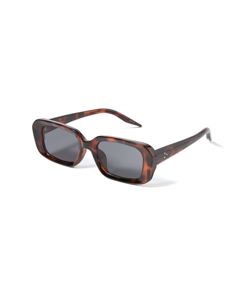 Hangeul Hard Square Sunglasses Leopard