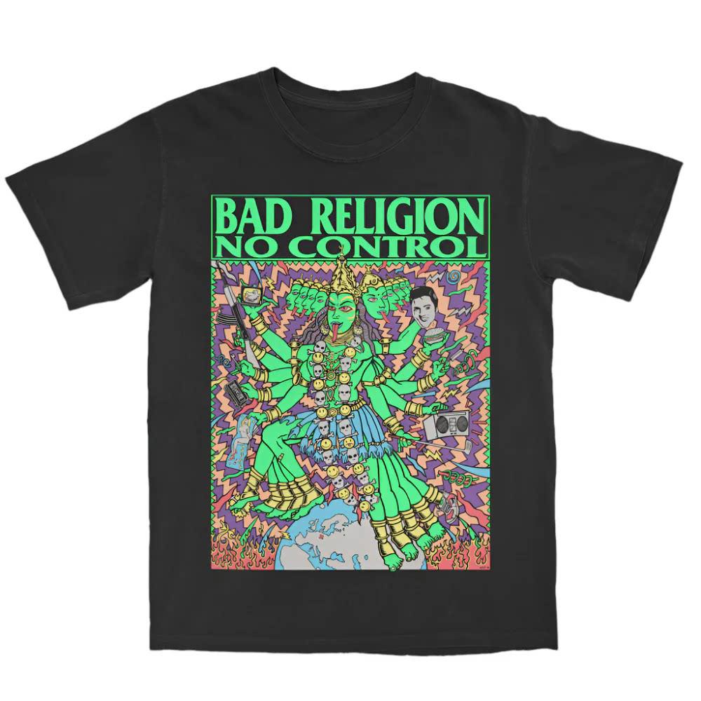 1980 Bad Religion Μπάντα PUNK Hardcore Casual T-shirt Ανδρικό και Γυναικείο Πολυτελής Μάρκα Κορυφή