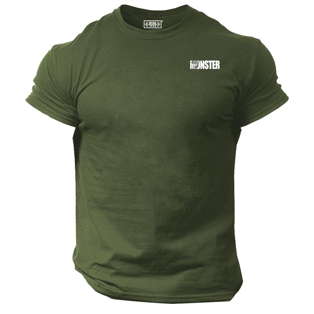 Monster T Shirt Small Gym Clothing Bodybuilding Training Workout Gorilla Mma Top