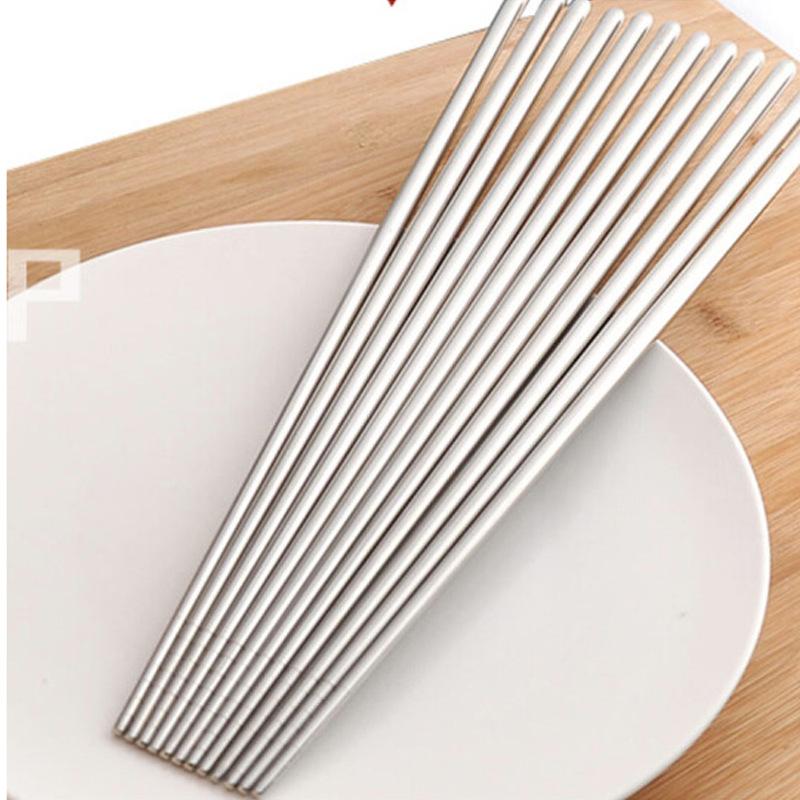 304 Stainless Steel Long Chopsticks Fried Chopsticks Kitchen Household Hot Pot Chopsticks Heat-resistant 36cm Long Chopsticks