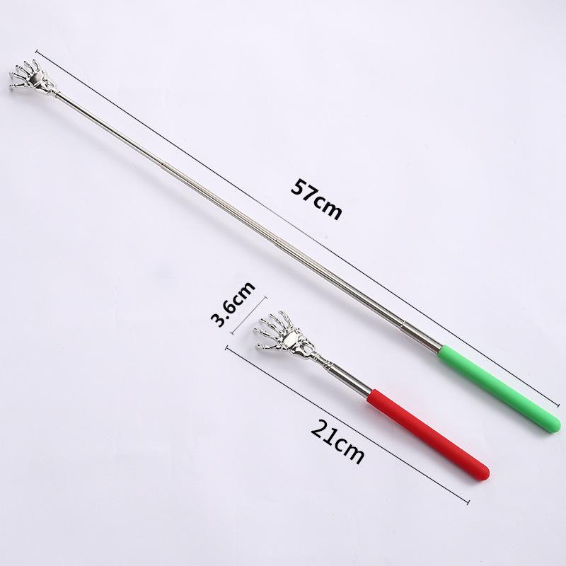 1pcs Ghost Hand Stainless Steel Scalable Old Man's Happy Scratcher No Need for People Back Scratcher Itching