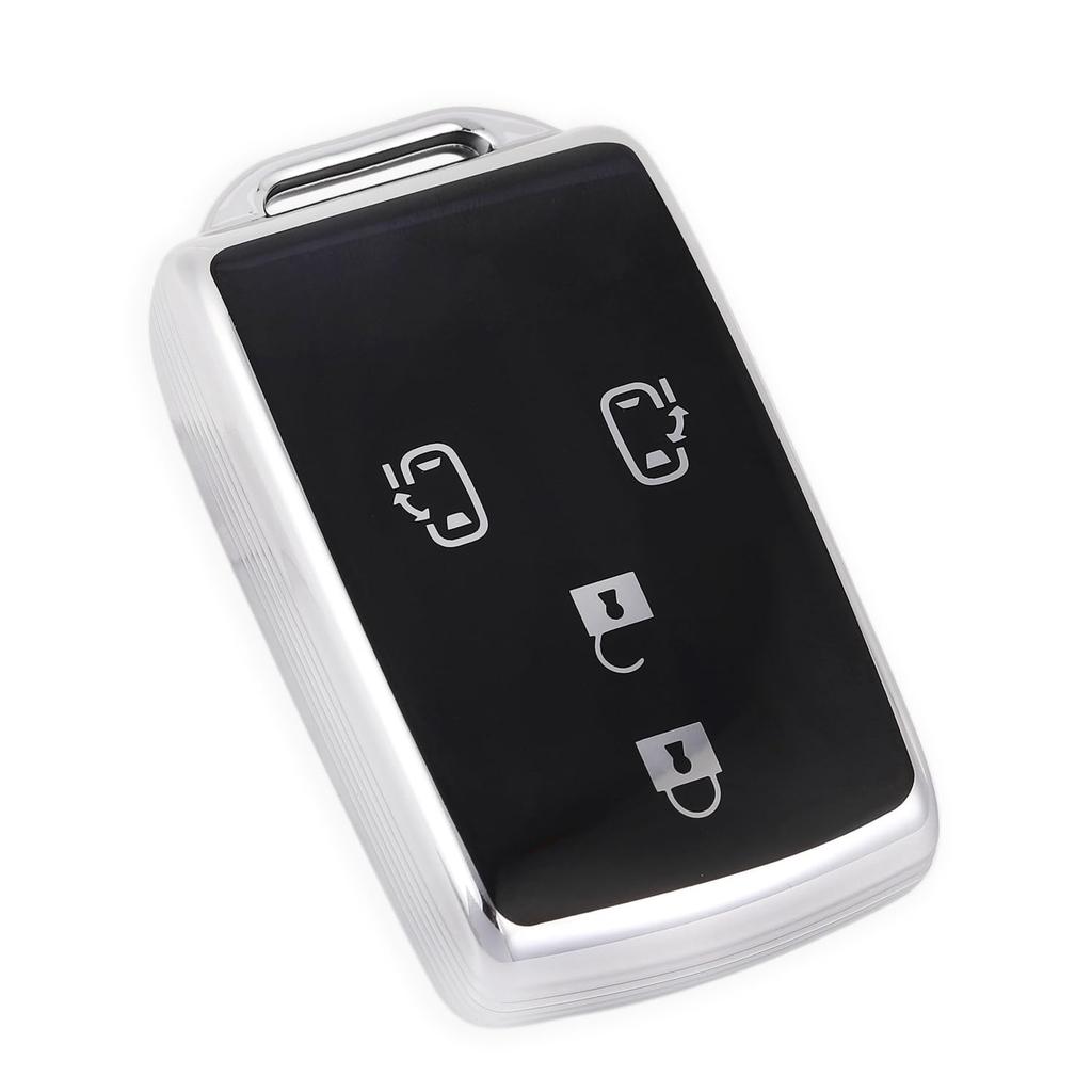 [YANMW] Tanto Key Case, Compatible with Daihatsu Tant Custom Key Cover, Wake Smart Key Case, Silver Black