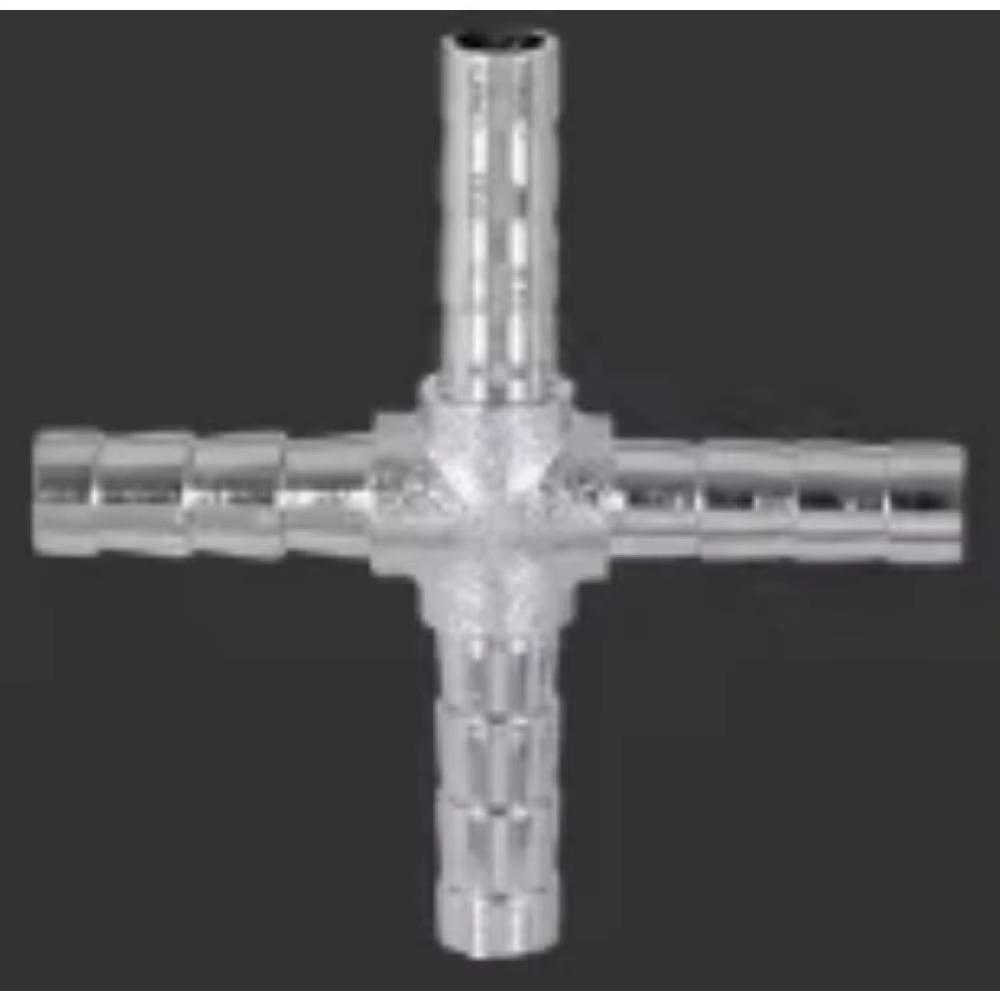 4 -25 Mm 2 3 4 Ways Straight/Elbow/Tee/Y/Cross HoseTail Barb Chrome-Plated Brass Plumbing Fitting Connector Air Water Gas