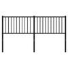 VidaXL Tête de lit métal noir 160 cm 350899