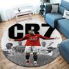 CR7 Round Area Rug,Carpet Rug for Living Room Bedroom Sofa Playroom Decor,Non-slip Floor Mat