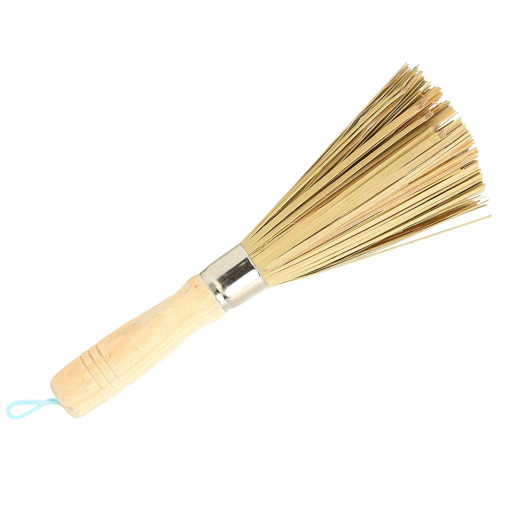 Bamboo Pot Brush Natural Bamboo Clean Cleaning Whisk Material Environmental Protection Kitchen Pan Brush for Pots Bowls