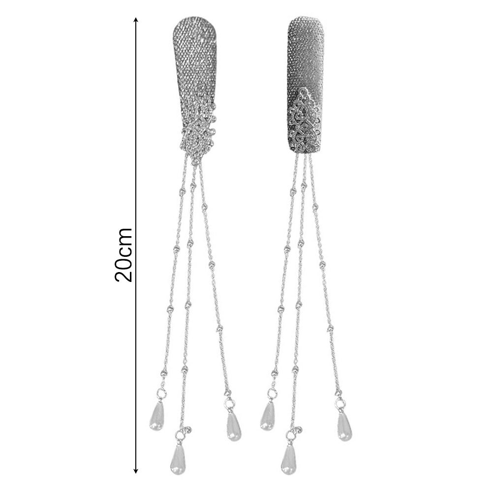 1Pcs/1Pair Retro Tassel Hair Clip Ethnic Style Waterfall Fringe Hairclip Wedding Party Jewelry