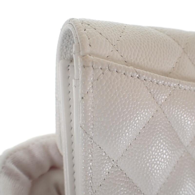 Chanel AP0232_B33352_10601 Bifold Geldbörse weiß Damen