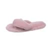 Fashion 2025 New Women’s Fur Slippers Indoor Furry Fuzzy Open Toe Shoes Home Cozy Warm Slides Double Straps Slipper Soft Sole Non Slip