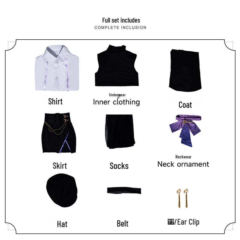 Genshin Impact X Luckin Coffee Cosplay Costume: Sigewinne & Clorinde Anime Outfit for Women - Ready Stock