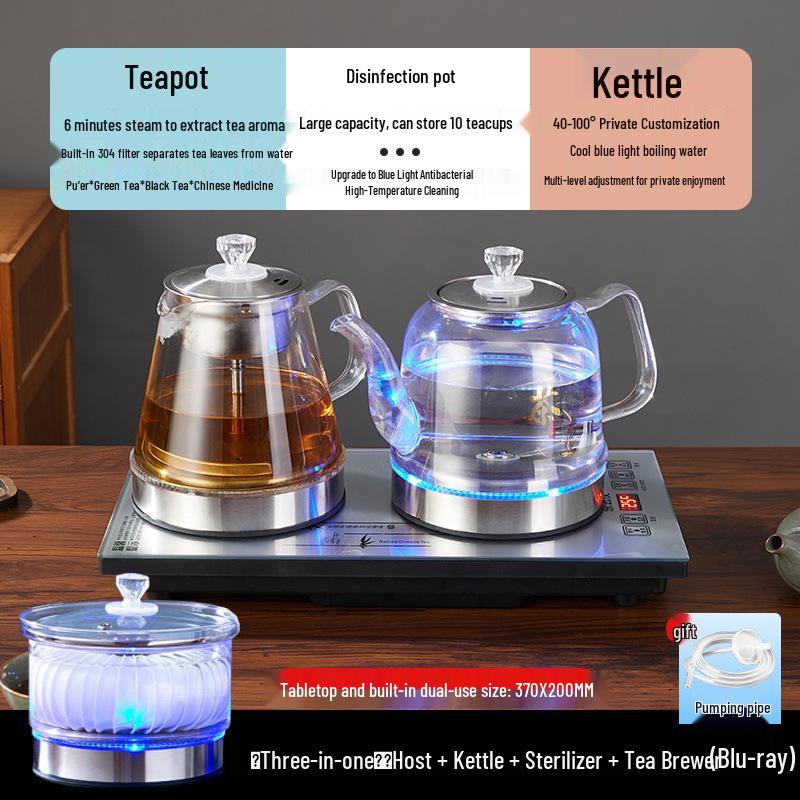 Electric Tea Brewer: Automatic Fill Kettle & Induction Stove