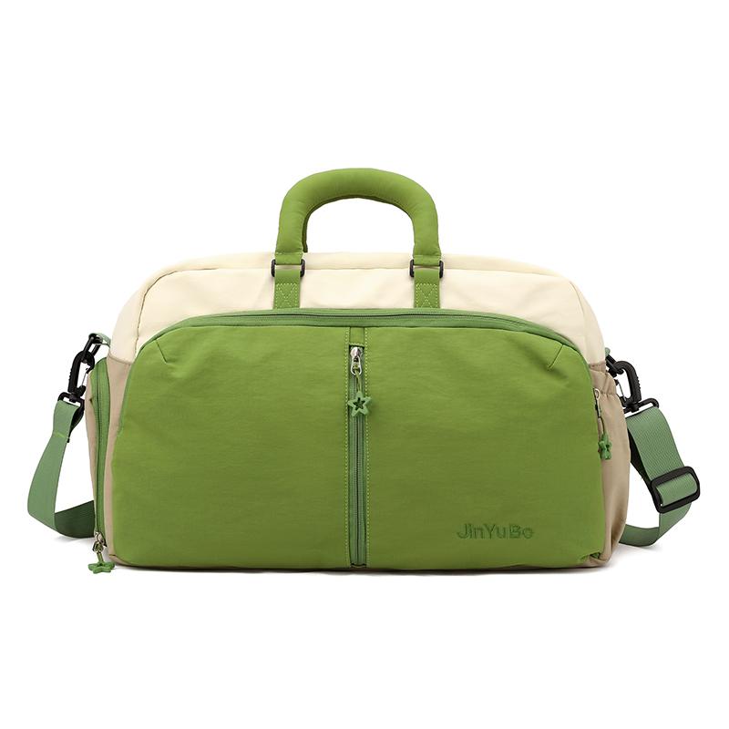 Travel Bag Women's Large Capacity Storage Bag Color Contrast Gym Bag