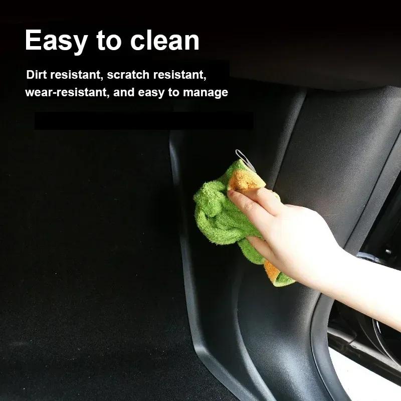 Anti Kick Pad for Tesla Model Y - Front Door Rest Pedal Side Guards Protector Sticker Protection Cover Modely HW4.0 2024