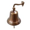 Campana grande de latón de 7 ", campana de trineo, campana de barcos náuticos colgantes montada en la pared para la cena, casa de campo de Navidad, iglesia marítima, casa pirata