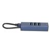 USB To Ethernet Adapter 4 Ports 100Mbps 5Gbps Aluminium Alloy USB 3.0 Hub for Laptop Desktop Tablet