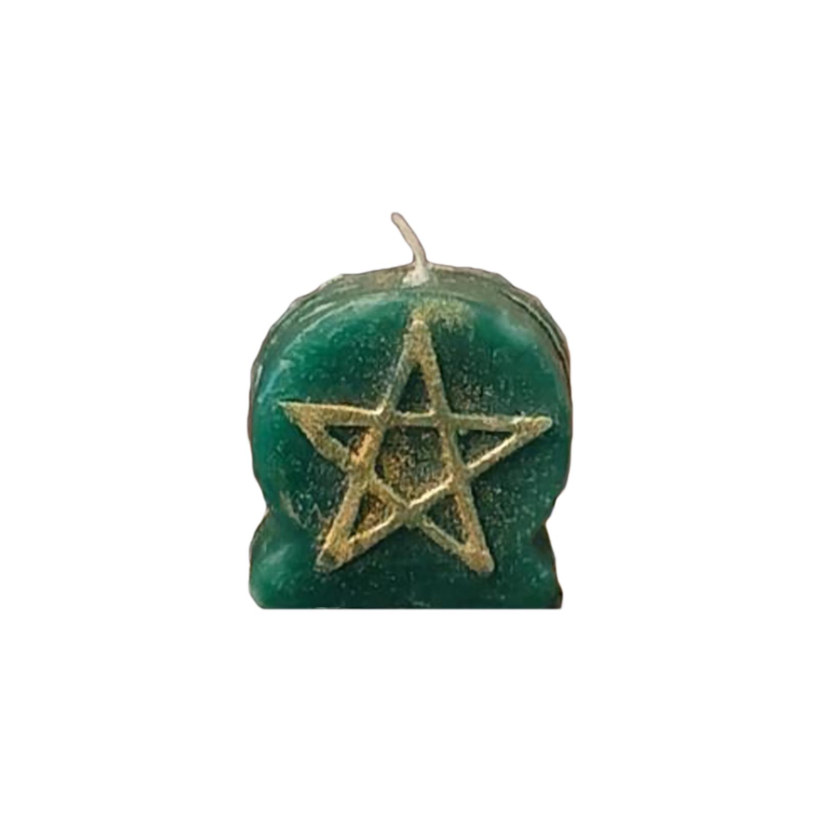 Pentacle Candle Hecate Jyotish Mystic Mall Decorative Soy Blend Wax Candle Pack-Of-1 зелёный